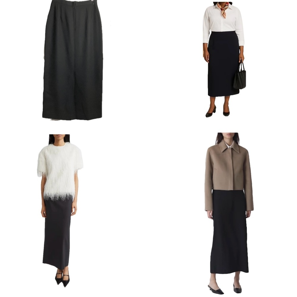Vintage Wool Maxi Pencil Skirt NWT - Picture 4 of 15
